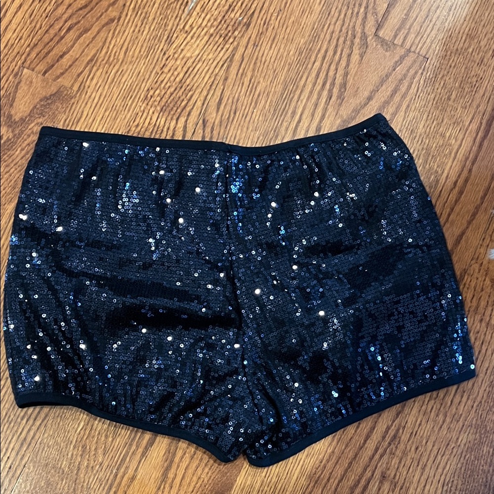 Must Have Black Sequin Women's Shorts - Picture 2 of 3